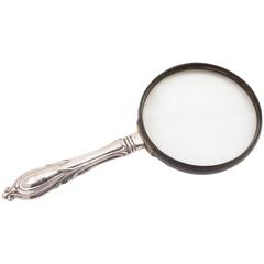 19th Century Silver Handled Magnifying Glass