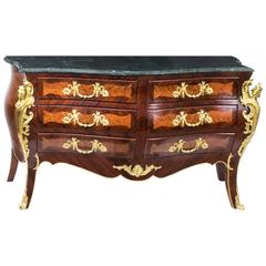 Vintage Huge Louis Revival Walnut and Kingwood Commode Chest