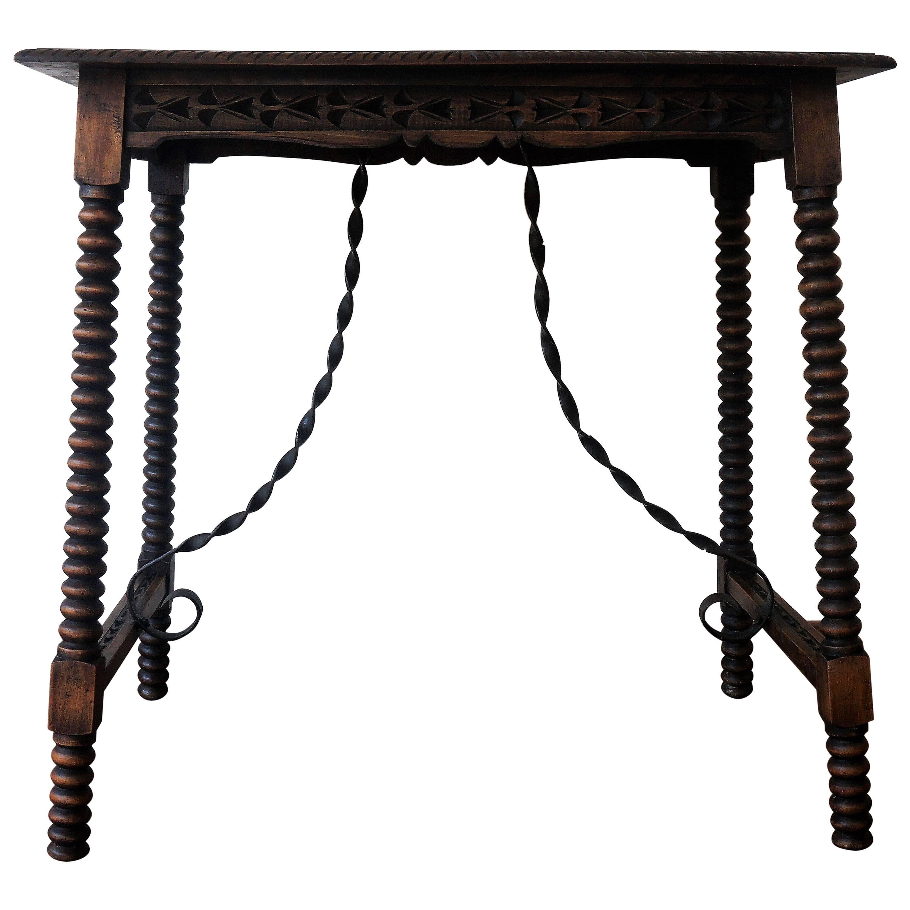19th Century Spanish Side Table, End Table
