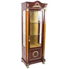 French Empire Style Mahogany Display Cabinet 5