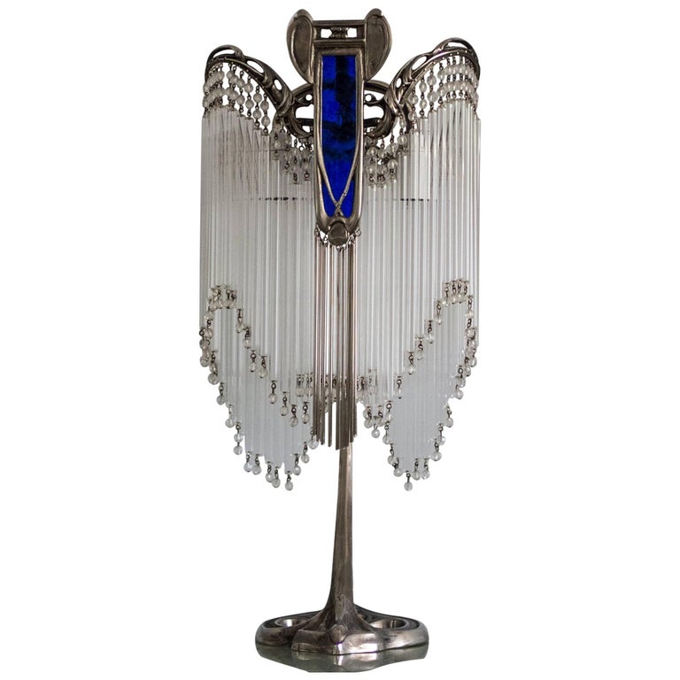 Art Nouveau Table Lamp in the Style of Hector Guimard For Sale