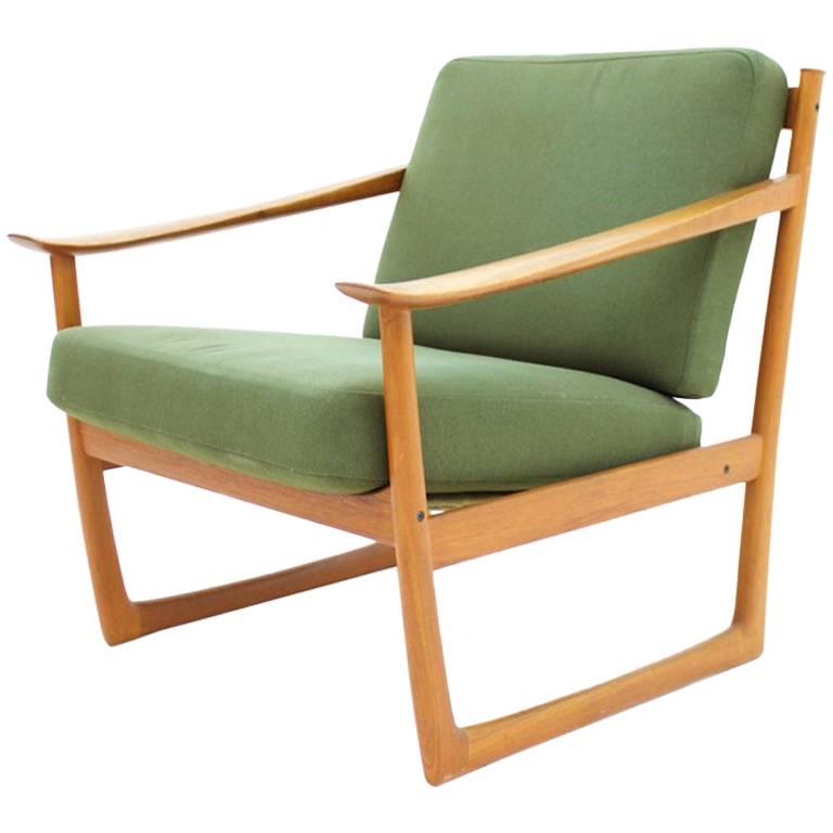 Peter Hvidt & Orla Molgaard Nielsen Teak Lounge Chair, Denmark 1961 For Sale