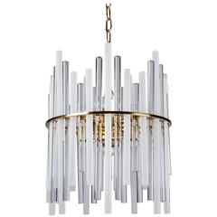 Glass Rod Chandelier, circa 1960 11
