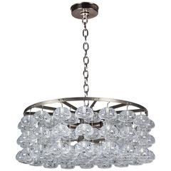 European Glass Chandelier, circa 1960