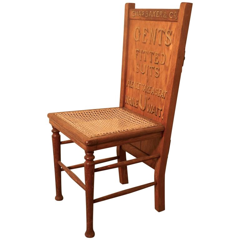 Victorian Oak Trouser Press Chair Gentleman’s Outfitter Shop Display at 1stDibs