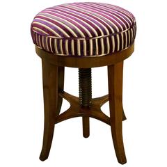 Regency Mahogany Revolving Music Stool