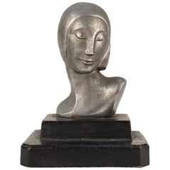 Bust of a Woman on a Black Base
