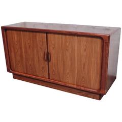 Danish Rosewood Tambour Sideboard by Dyrlund