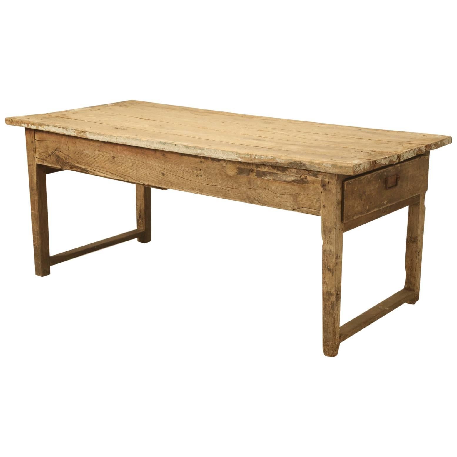 Antique Country French Farmhouse Dining Table from the 1700s