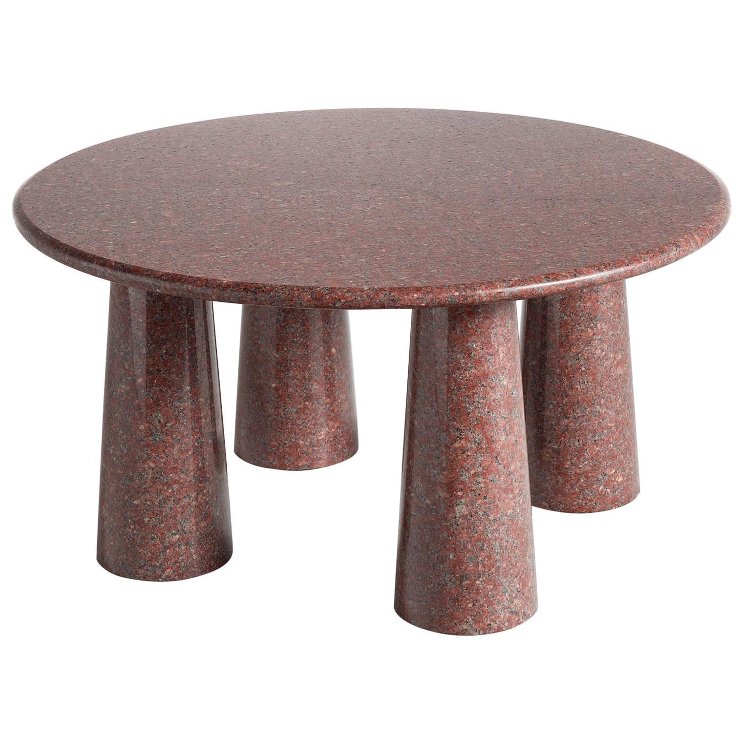 Architectural Stone Coffee Table in Balmoral Red