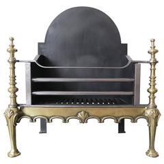 Late 19th Century Brass and Steel Fire Grate 4