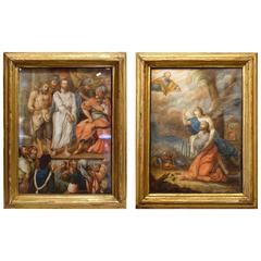 Pair of Gouaches on Vellum Paper, France, Late 17th Century 4