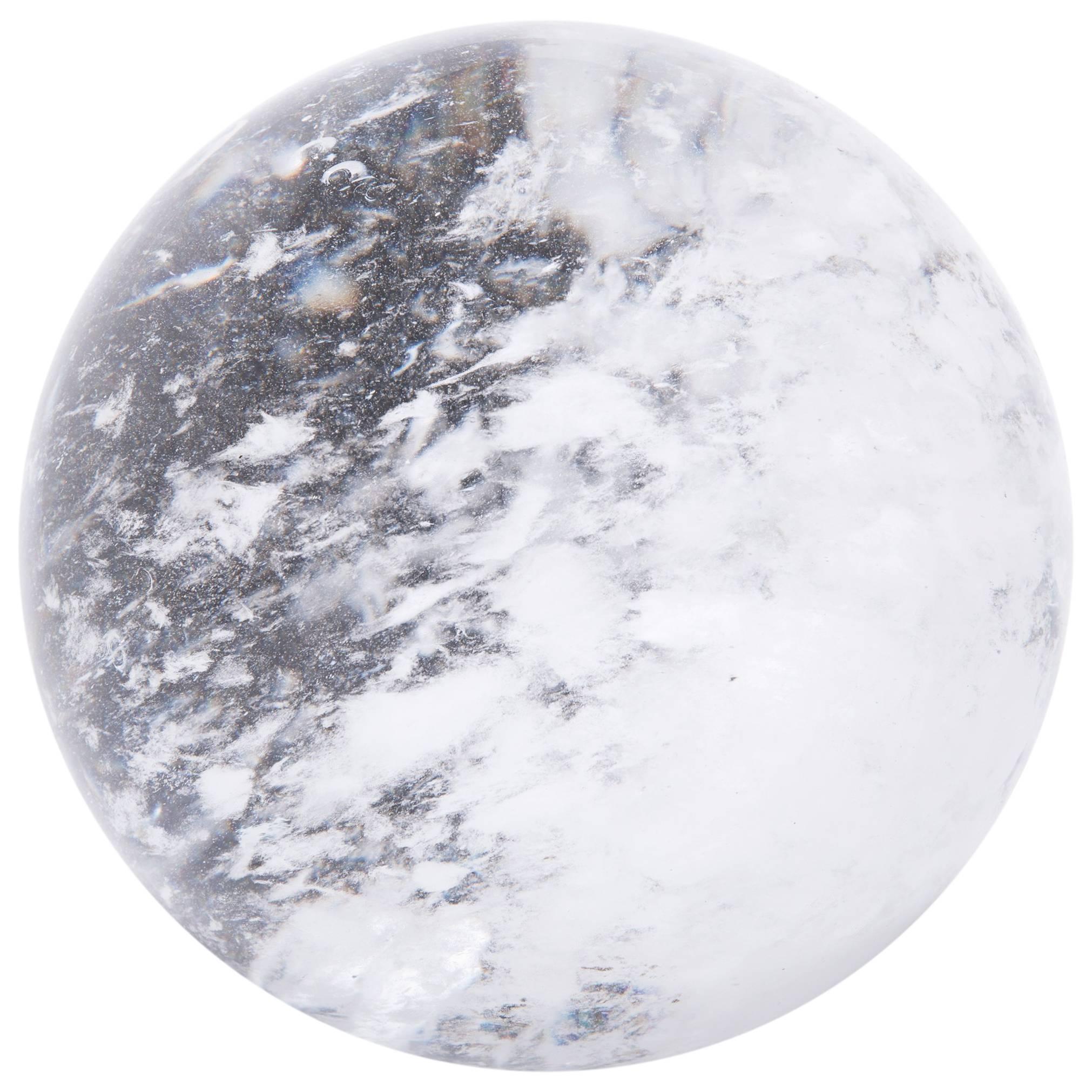 Chinese Rock Crystal Sphere with Occlusions