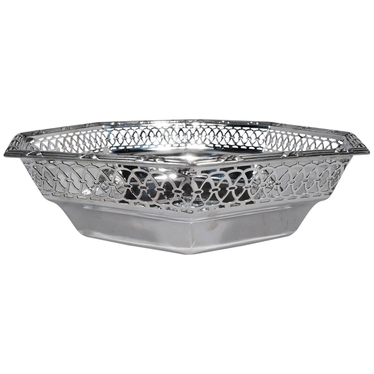 Tiffany Edwardian Pierced Sterling Silver Bowl