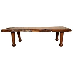 Mid-Century Modern Live Edge Coffee Table 1