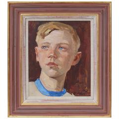 Mid-Century Portrait of a Russian Young Boy, Roy Miles Gallery, London