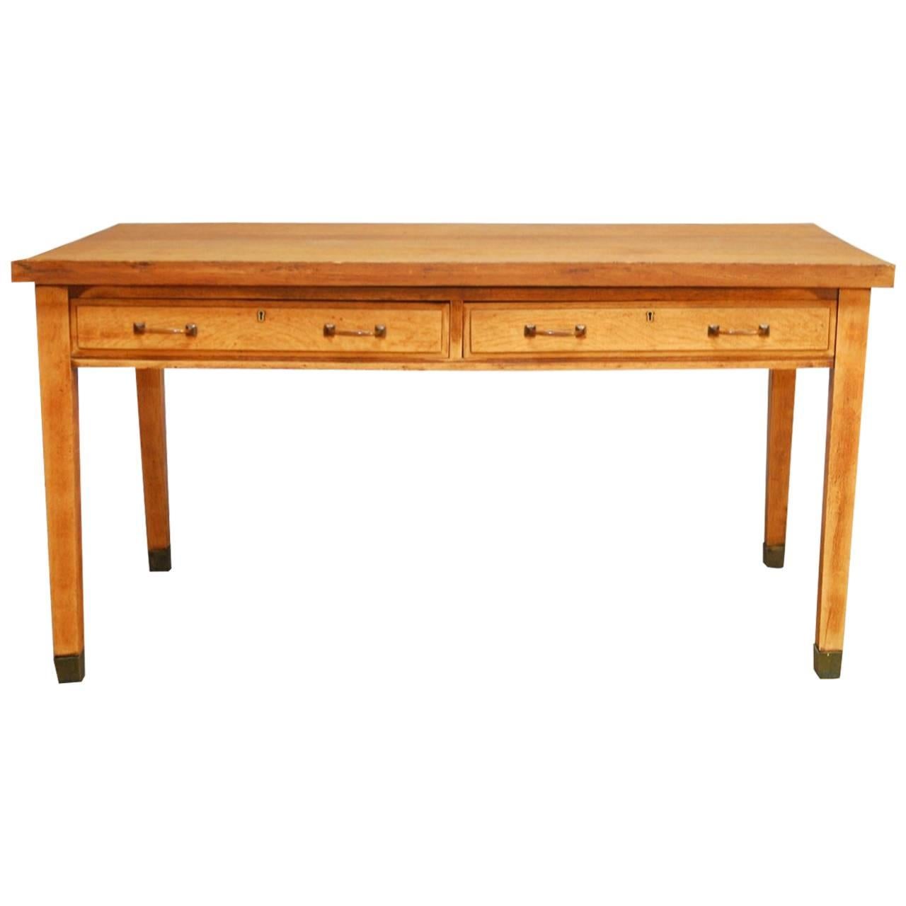 Quartersawn Oak Stickley Style Library Table or Desk