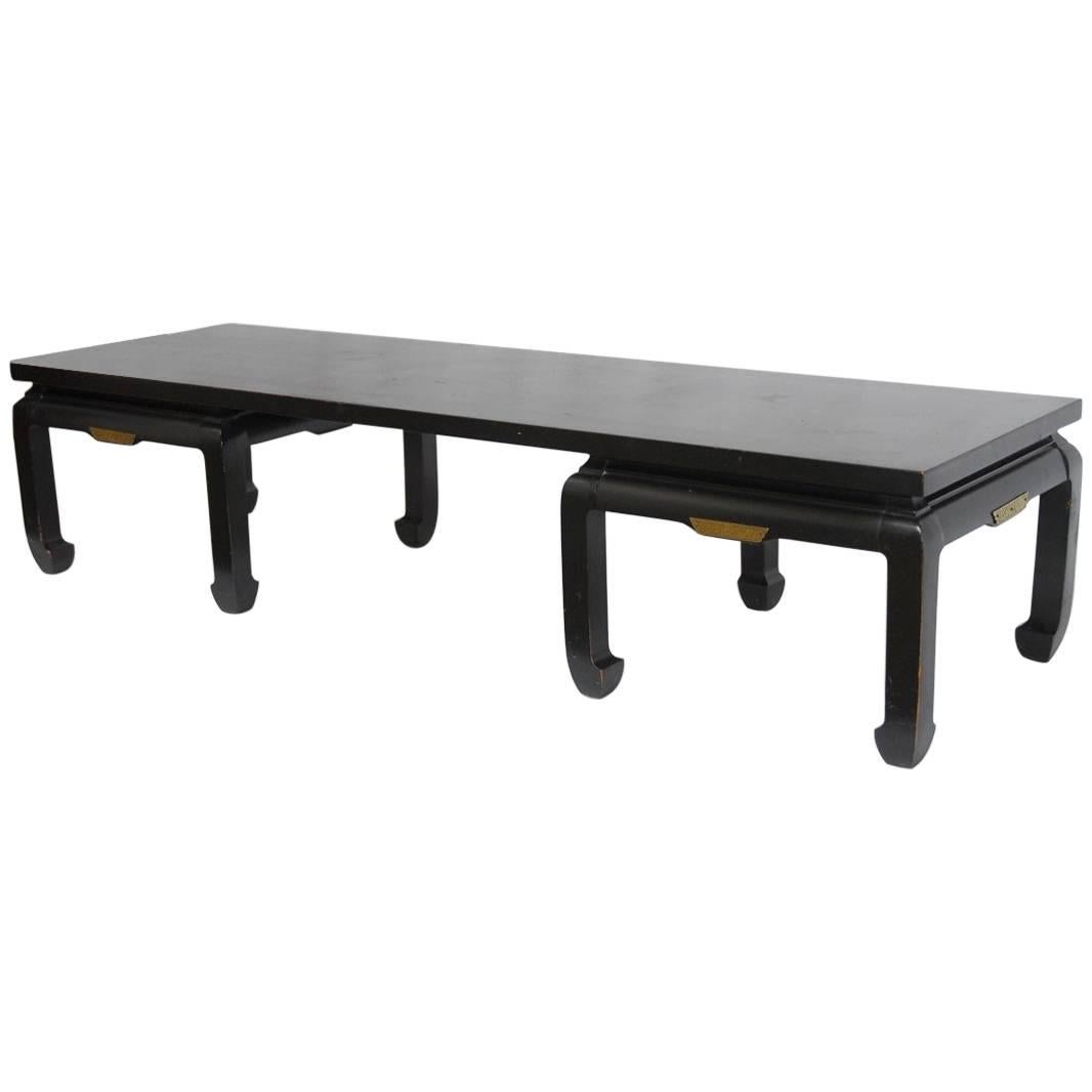 James Mont Style Mid-Century Lacquered Coffee Table