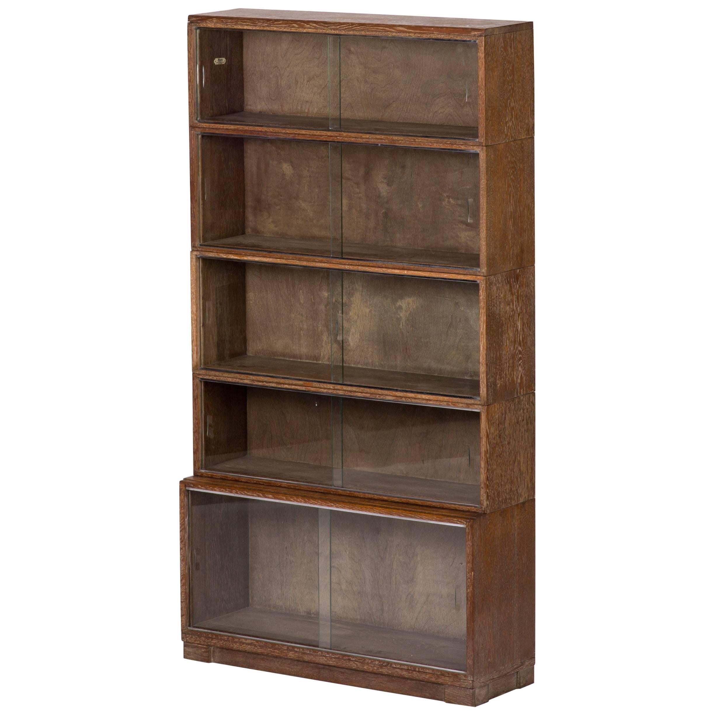 1930s Bookcase with Sliding Glass Doors from Oxford University