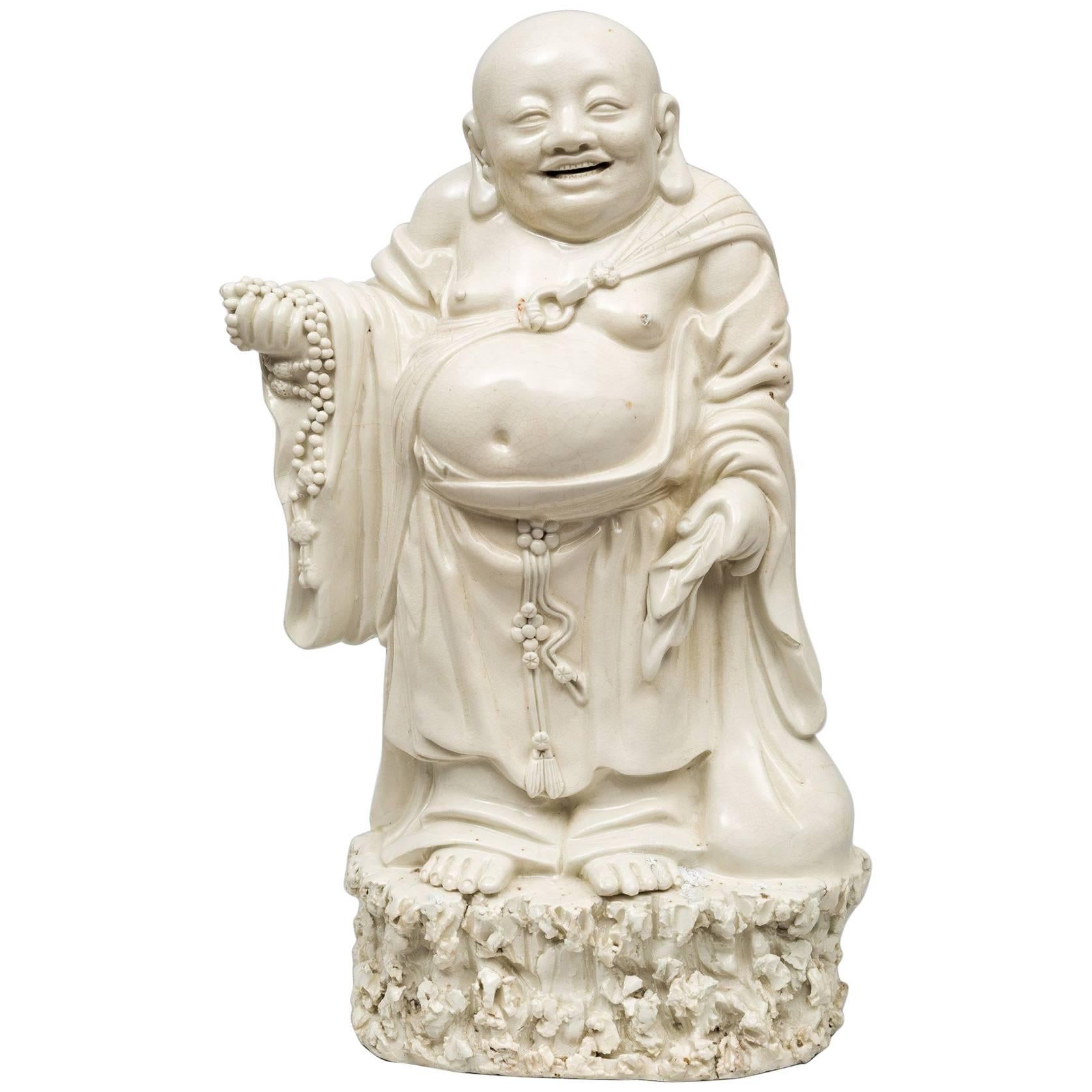 Chinese Blanc de Chine Budai or Pu-Tai For Sale