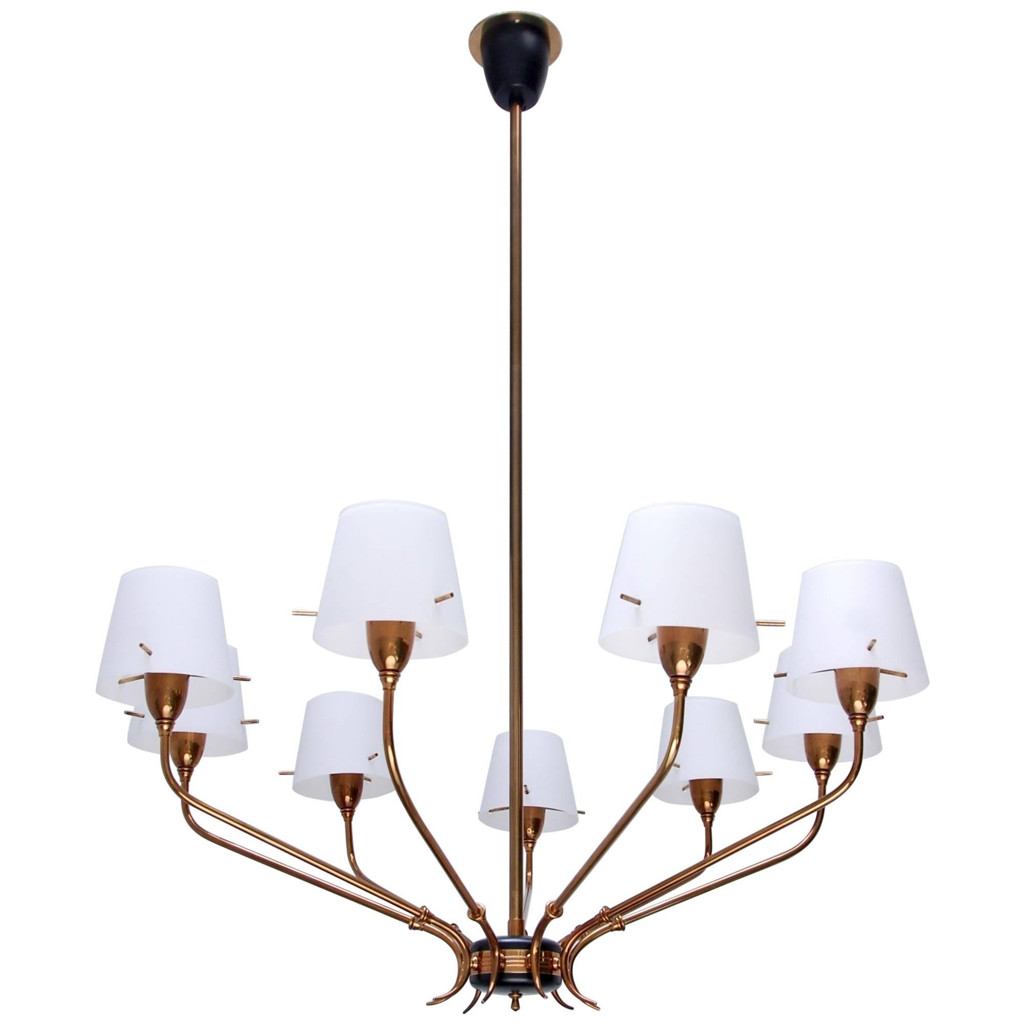 Nine-Arm Italian Chandelier