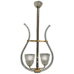 Charming Chandelier by Barovier & Toso, Murano, 1940s 7