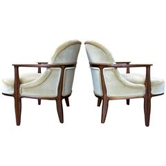 Pair of "Janus" Chairs by Edward Wormley for Dunbar