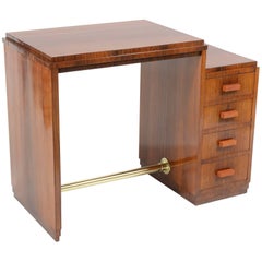 Art Deco Italian Little Writing Desk with Four Drawers