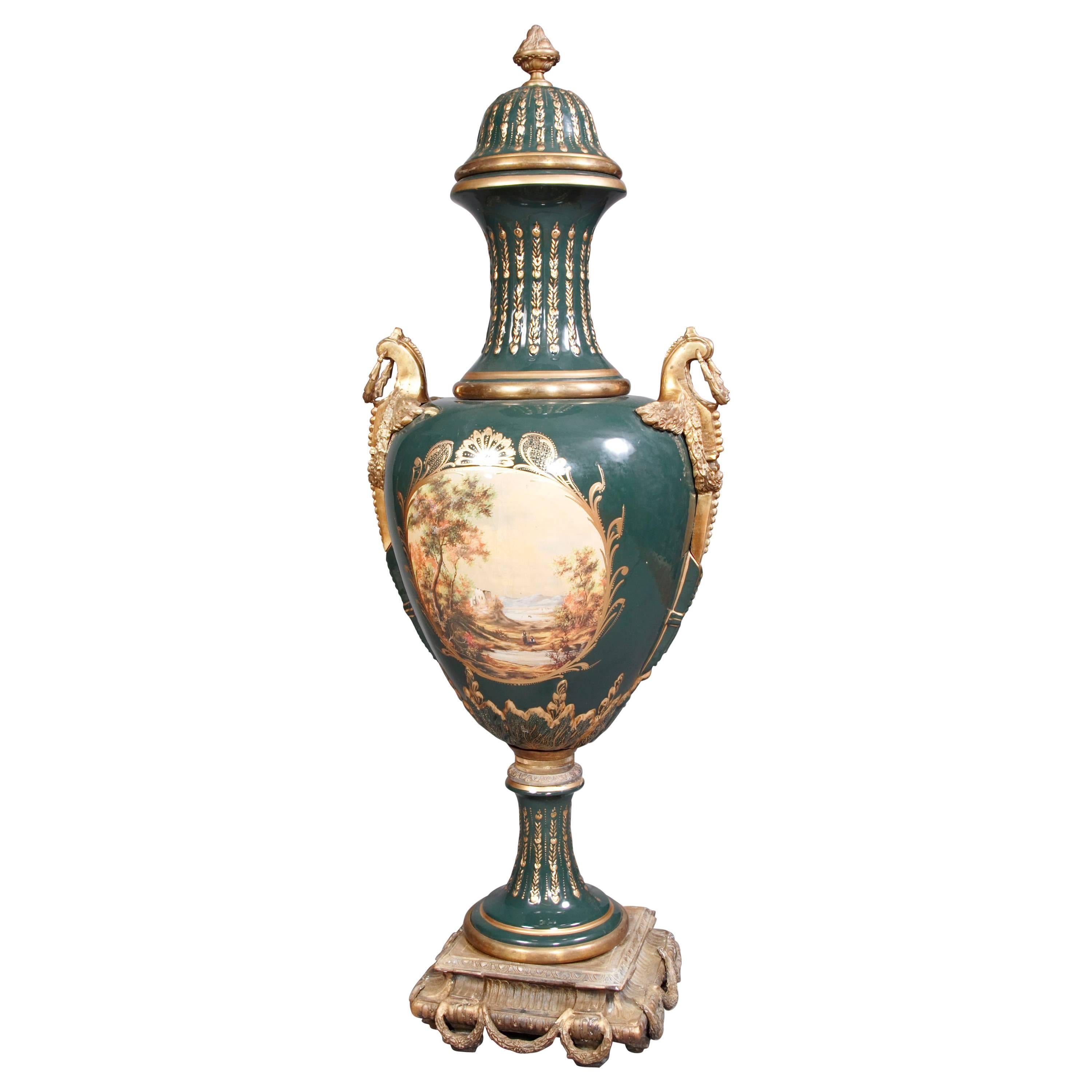 2 Majesatical Sevre Vase in antique 18th Century Style, Paris For Sale