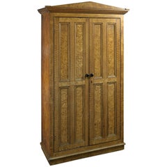 Early Victorian Painted Cupboard Simulating Highly-Figured Maple