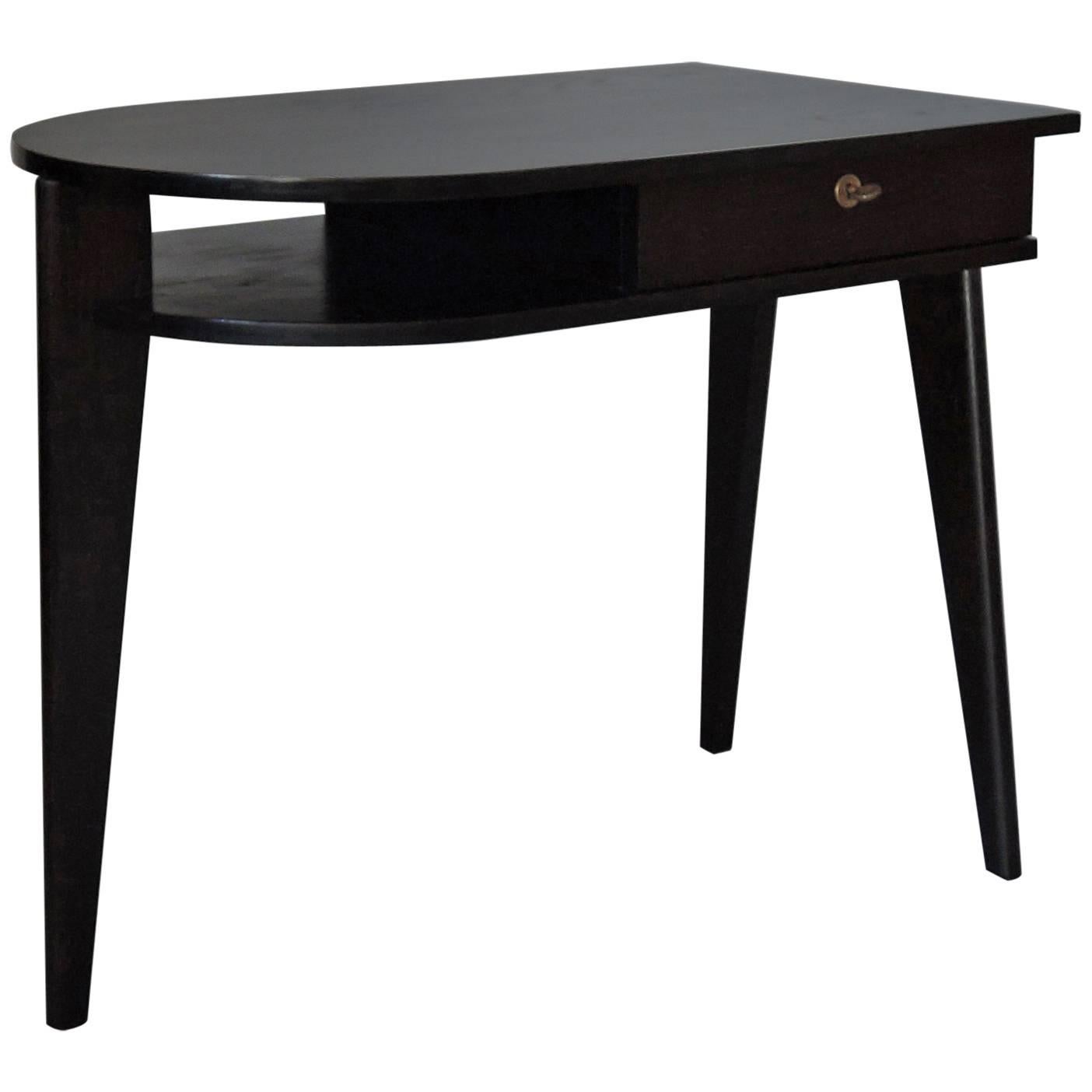 A Fine French Mid-Century Ebonized Oak Desk