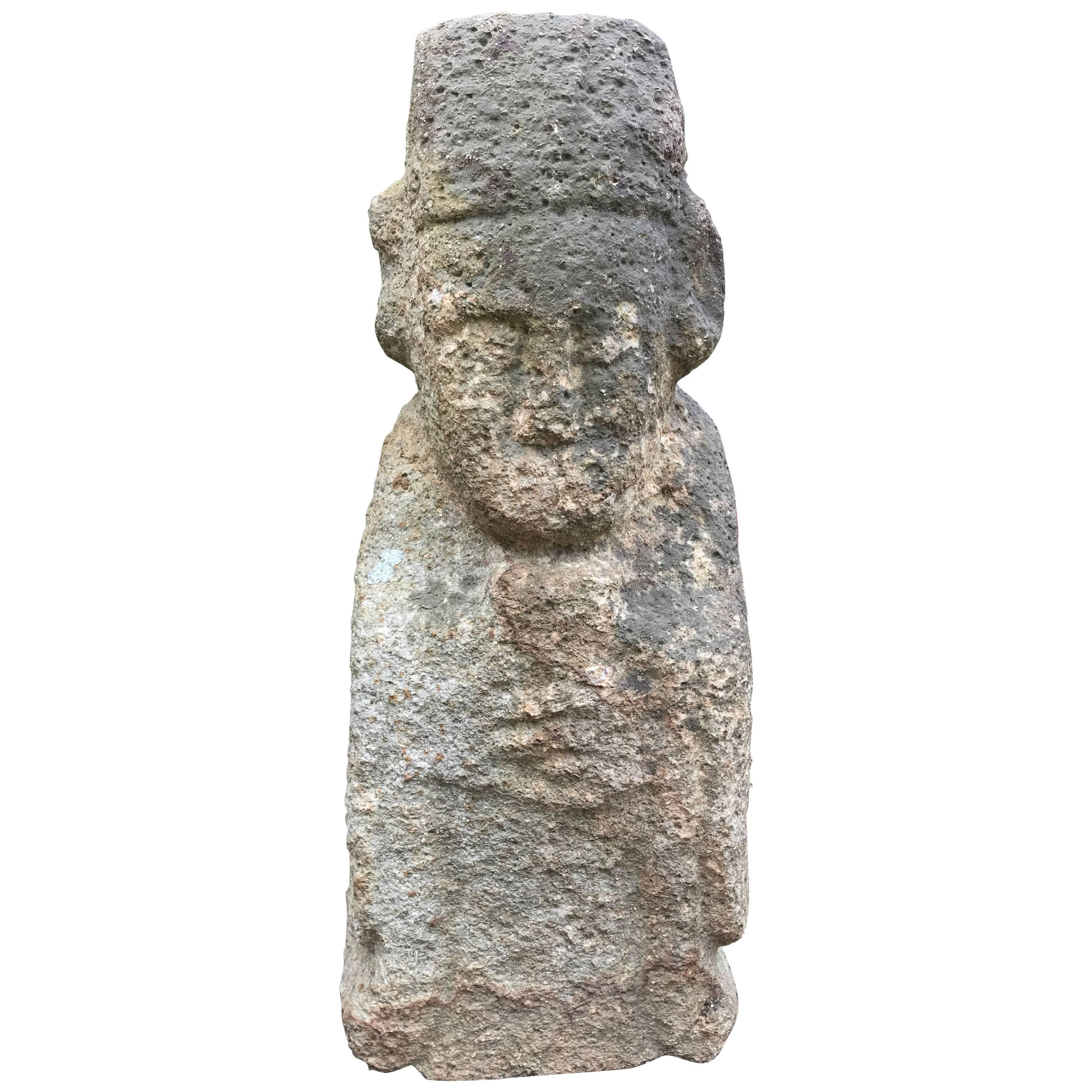 Korea Ancient Stone Guardian Figure, Early Joseon Dynasty, 1450 AD