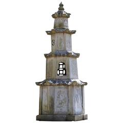 China Monumental Antique Stone Garden Buddha Pagoda 19th Century Tour De Force