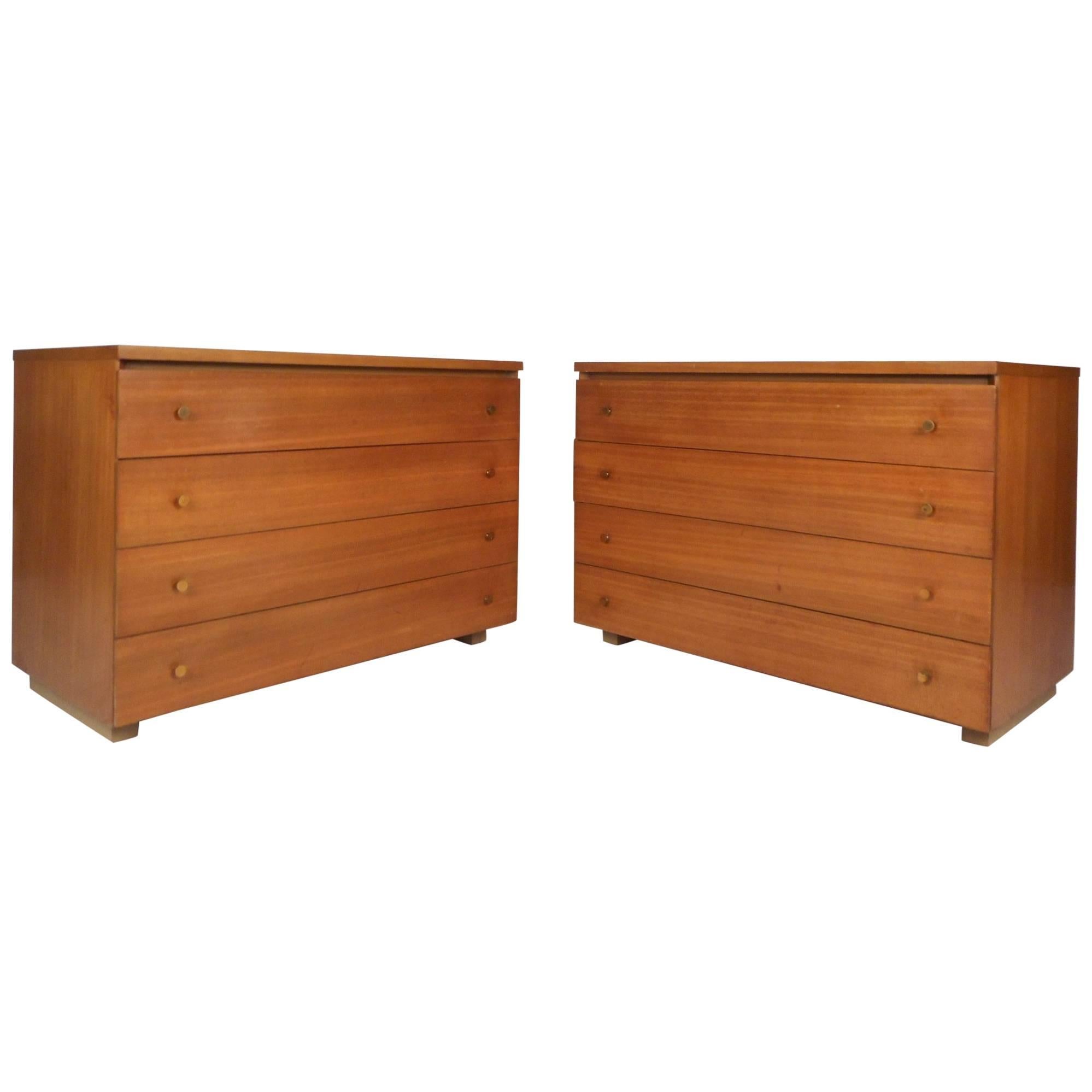 Pair of Mid-Century Modern Chests by Paul McCobb for Calvin