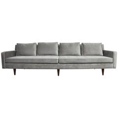 Dunbar Sofa by Edward Wormley in Grey Velvet 8