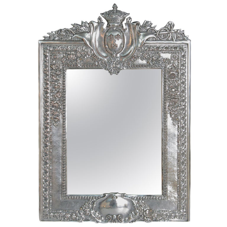 Louis XVI Style Silver Plated Table Mirror / Frame at 1stDibs louis