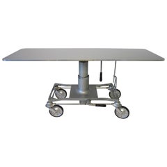 Industrial Machine Age Rolling Bar or Serving Table