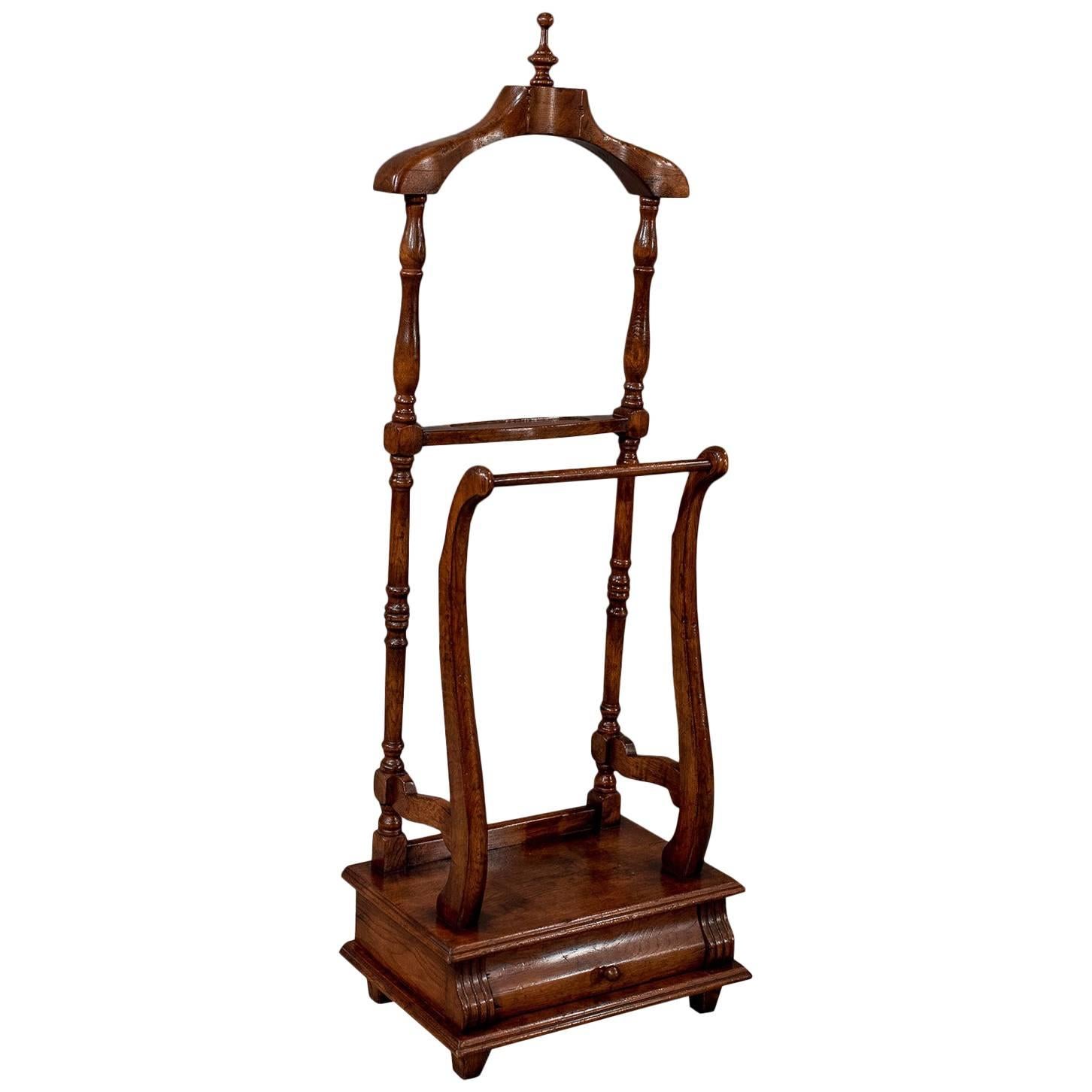 Antique Gentlemen's Valet Clothes Stand English Victorian Oak Fine Quality