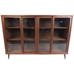 Vintage Walnut China Cabinet or Bookcase