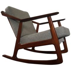 Vintage Mid-Century Rocker Designed by H. Brockmann-Petersen