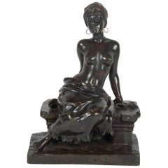 Orientalist Bronze Sculpture of a Girl Orientalist Bronze Sculpture of a Girl