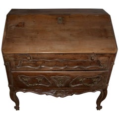 18th Century French Provincial Slant Front Desk with Hidden Compartment