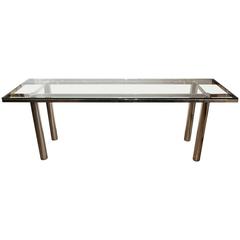 Afra and Tobia Scarpa or Knoll Dining Table Turned into a Console