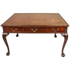 Georgian Style Partners Writing Table with Six Drawers