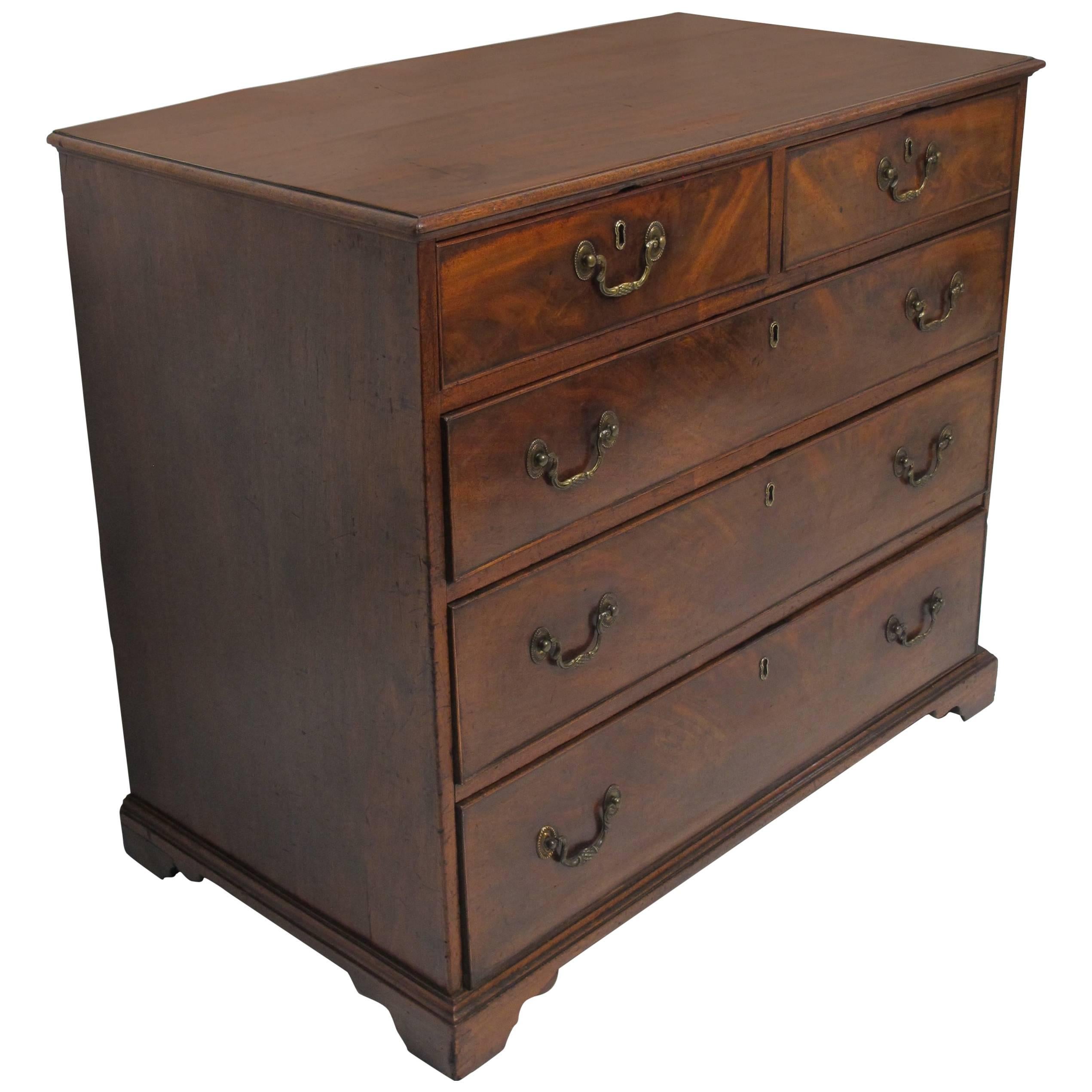 Mahogany Bachelors Chest of Drawers, English, 19th Century