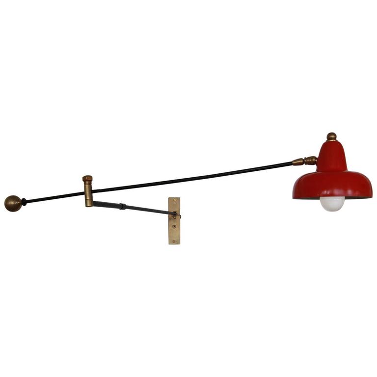 Italian Articulating Sconce For Sale