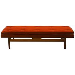 Early Milo Baughman Tufted Bench 4