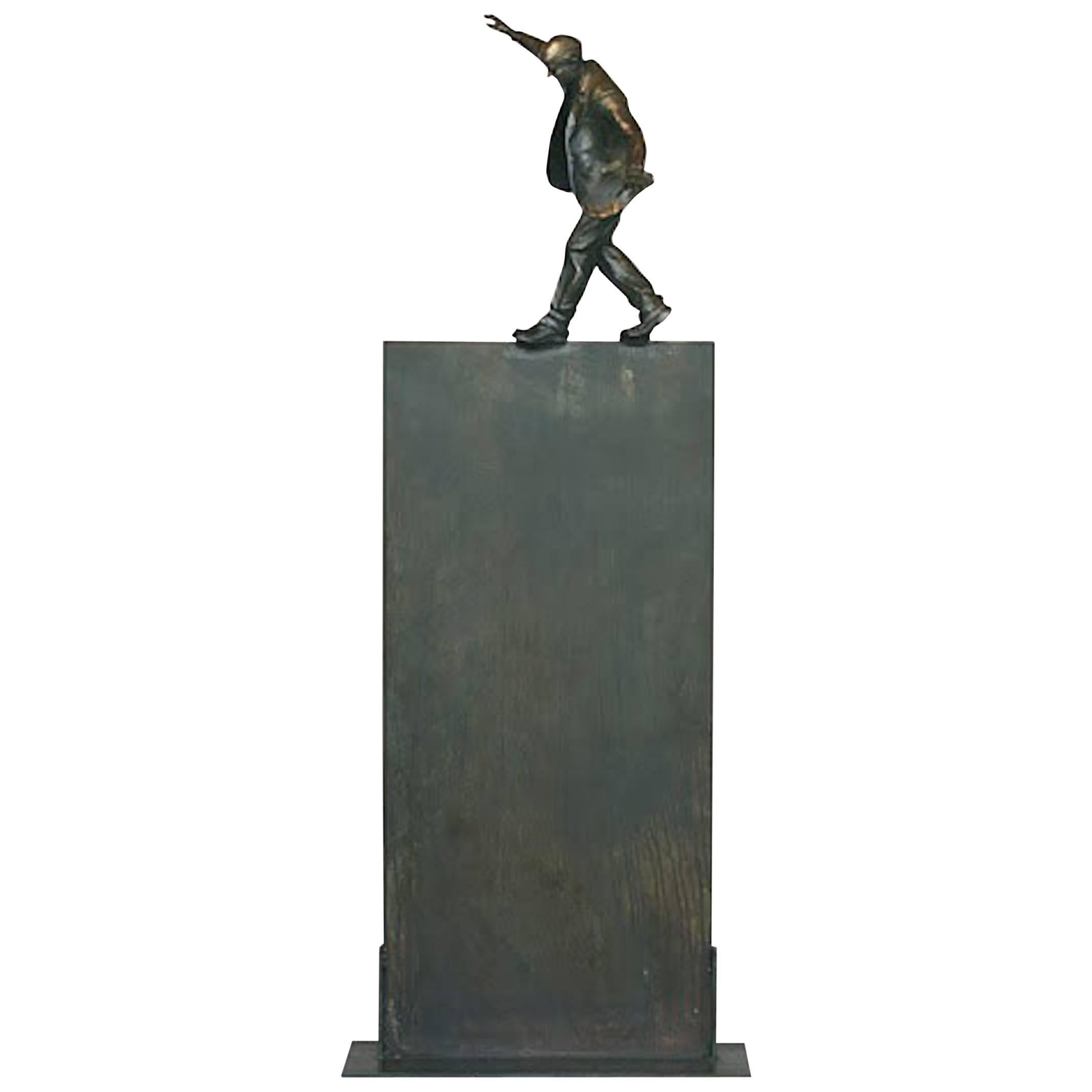 "Walking the Tightrope" Business Sculpture by Jim Rennert
