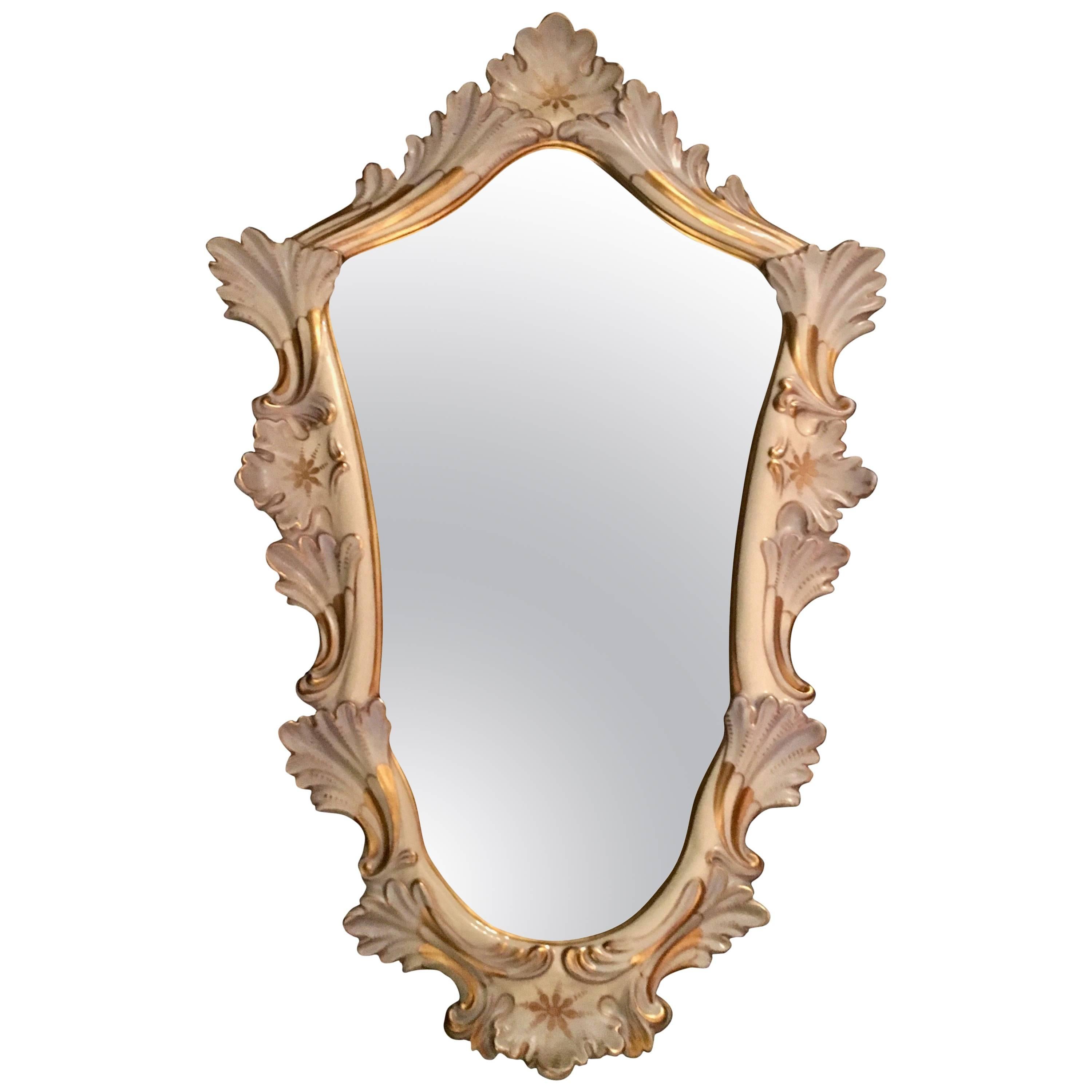 Italian Majolica Mirror