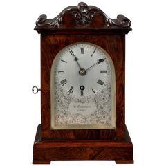 Viktorianische Miniature Rosewood Bracket Clock